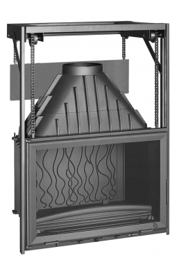 Invicta Grande Vision 700 inbouwhaard met verstelbare deur Invicta Grande Vision 700 inbouwhaard met verstelbare deur