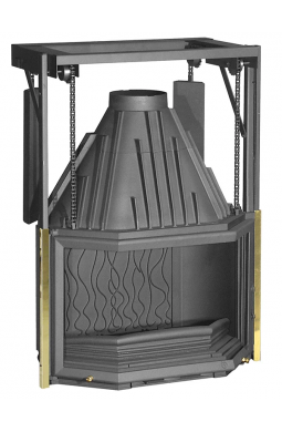 Invicta Hearth 850 Prism inbouwhaard met verstelbare deur Invicta Hearth 850 Prism inbouwhaard met verstelbare deur