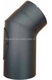 Dikwandige 45º bocht met luik, Ø 120 mm