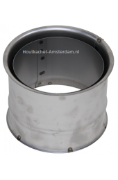 Dubbelwandige nisbus voor dikwandige kachelpijp, Ø 130mm