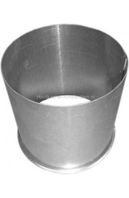 Enkelwandige nisbus voor dikwandige kachelpijp, Ø 120mm Enkelwandige nisbus voor dikwandige kachelpijp, Ø 120mm