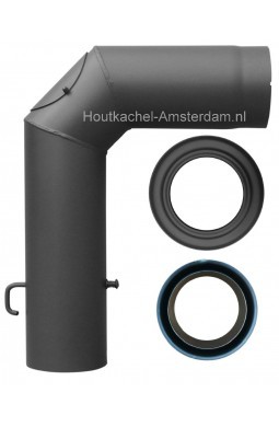 Dikwandige aansluitset met nisbus en rozet Ø 130 mm