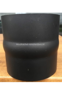 Dikwandige kachelpijp, tweezijdig verjongd 15 cm lengte, Ø 130 mm