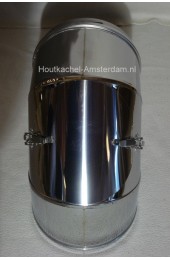 Dubbelwandig bocht 90 graden met luik Ø 150 mm