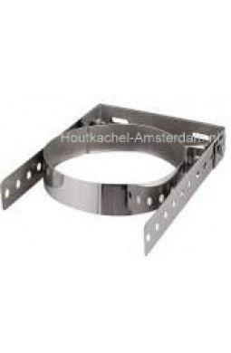 Dubbelwandig RVS Muurbeugel verstelbaar 5-30 cm Ø 150 mm