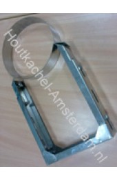 RVS Muurbeugel 100mm - 200mm verstelbaar tbv ø150mm