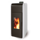 TSP Idro 29 pelletkachel met CV-aansluiting Zwart